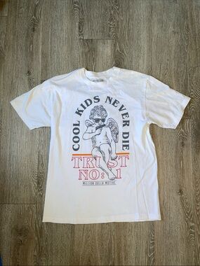 Million dolla motive cool Kids Never Die White Graphic Tee - Trust No.1 shirt